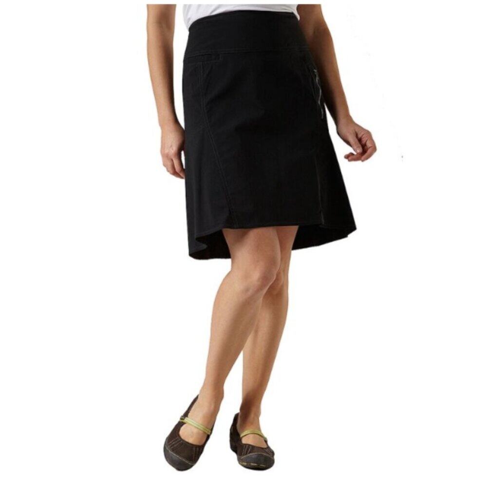 Royal Robbins Women's Discovery Strider Skirt Black Size 8
